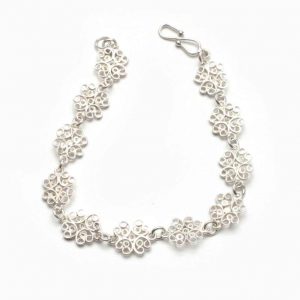 Pulsera Flor Moche, Ag