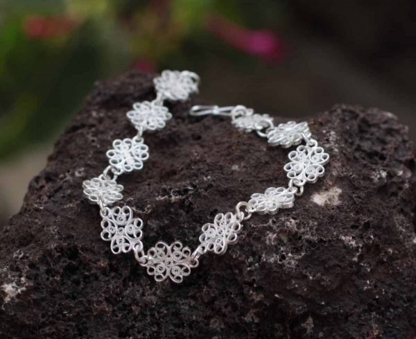 Pulsera Flor Moche, Ag - Imagen 3