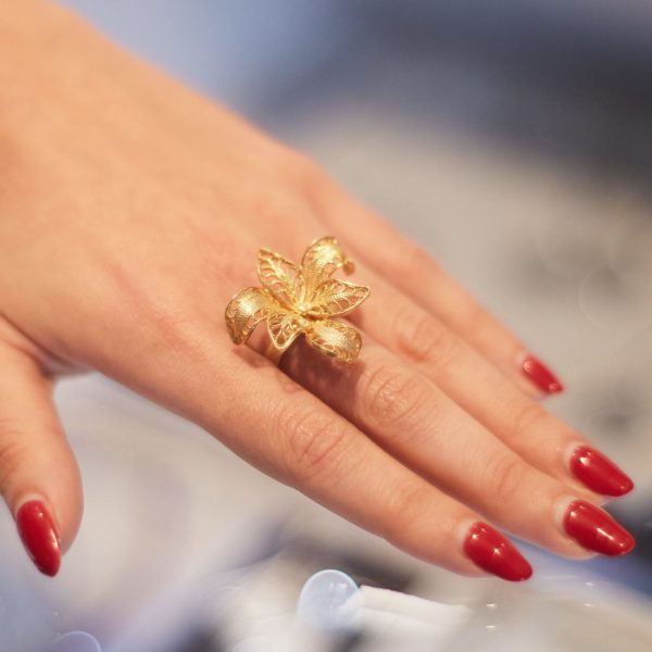 Anillo Petalos, Au