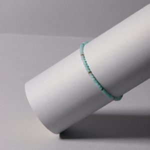 Pulsera Cuentas Amazonita, Ag
