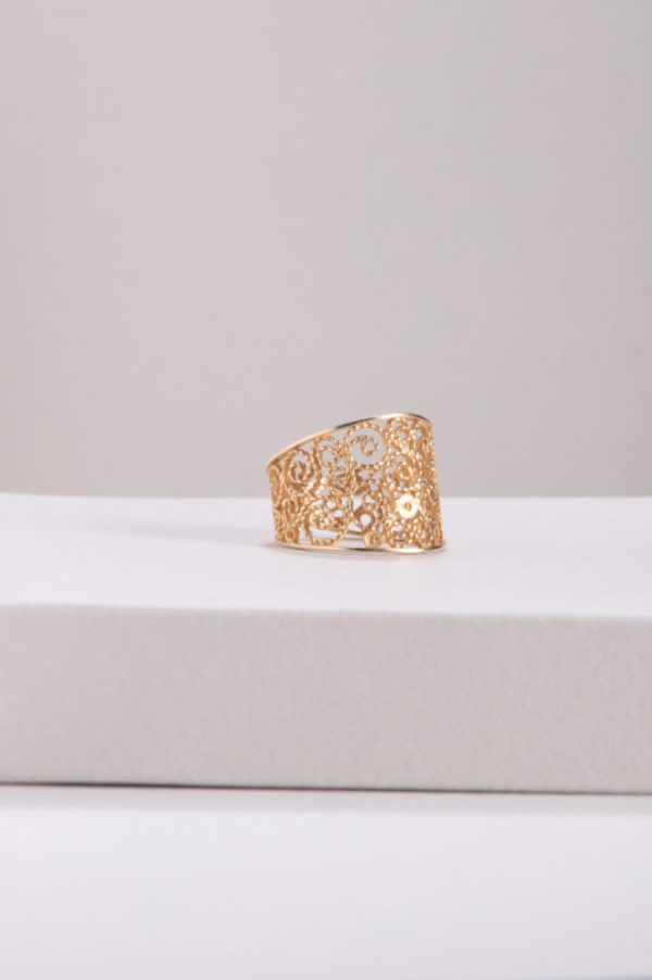 Anillo Banda Espiral, Au - Imagen 2